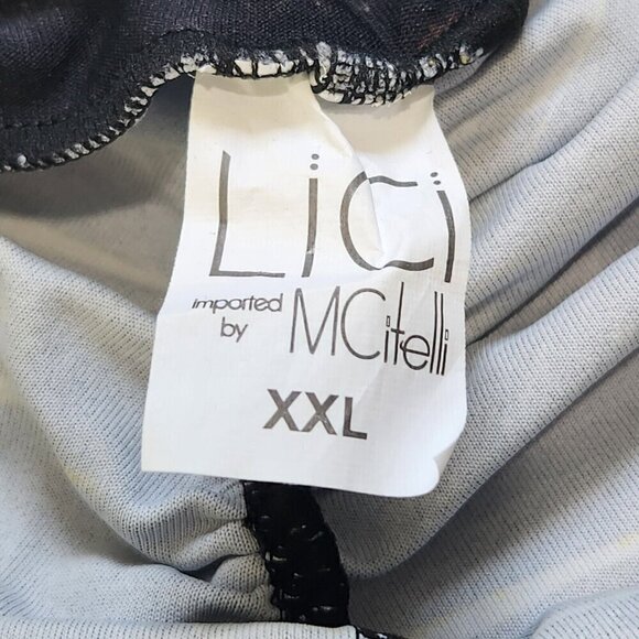 LiCi Fit Butt Scrunch‎ V Front Leggings Womens XXL 16-18 US Black Gold Marble - Picture 3 of 8